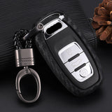 Universal Carbon Fiber Texture Silicone Key Fob Cover