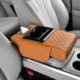 Universal Car Armrest Organizer & Comfort Booster | 4-in-1 Premium Console Pad