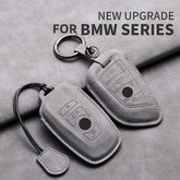 BMW Remote Key Fob Cover for Series 1-7, X1-X7: Genuine Leather Protector