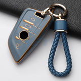 BMW Remote Key Fob Cover for Series 3/5/7, X1-X6: Flexible TPU Protection Case