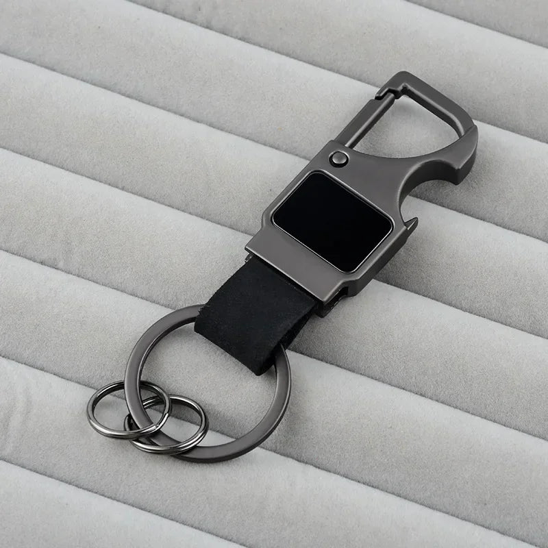 Cowhide Bottle Keychain