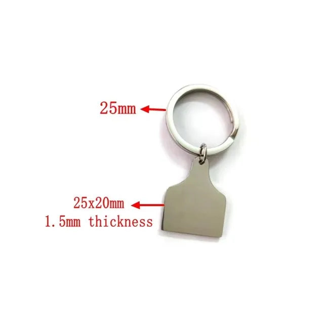 Mirror Stainless Keychain