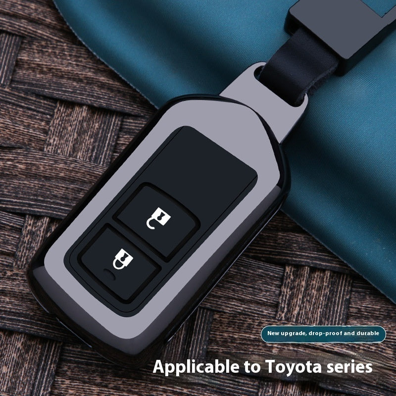 Toyota E & F Series Remote Key Fob Cover: Minimalist Zinc Alloy Shell