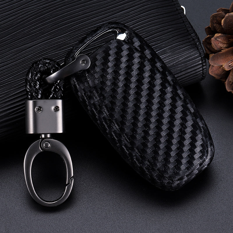 Universal Carbon Fiber Texture Silicone Key Fob Cover