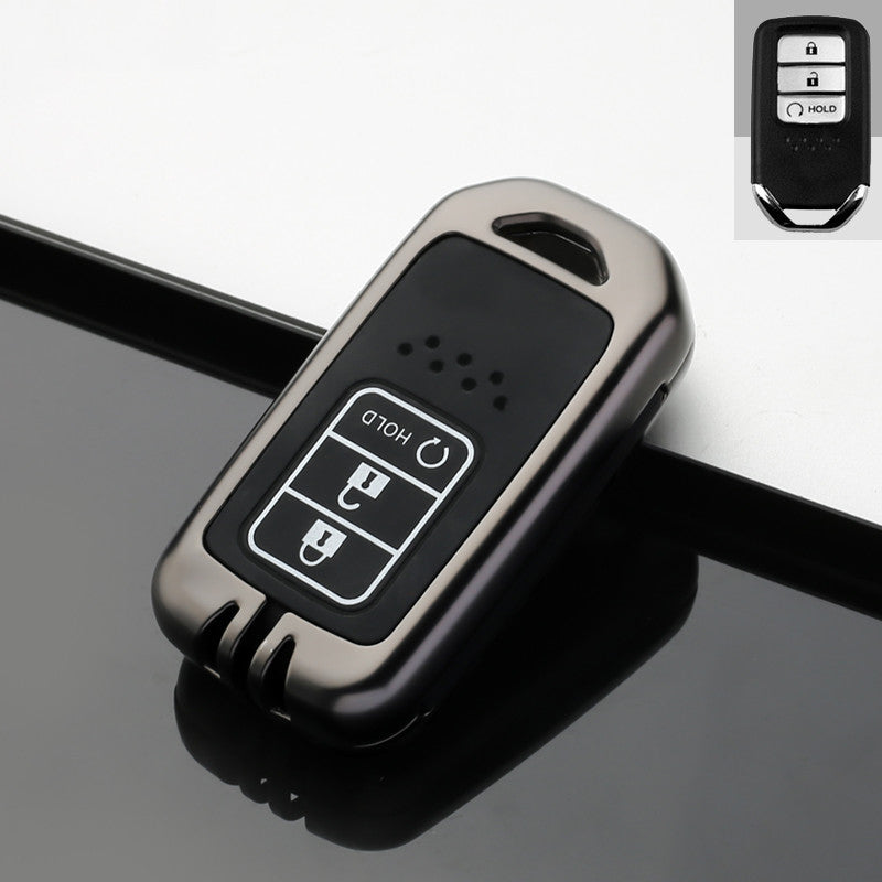 Honda Accord & Civic Remote Key Fob Cover: Zinc Alloy & Silica Gel Shell