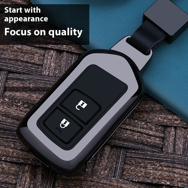 Toyota E & F Series Remote Key Fob Cover: Minimalist Zinc Alloy Shell