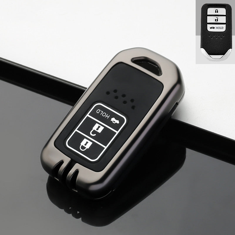 Honda Accord & Civic Remote Key Fob Cover: Zinc Alloy & Silica Gel Shell