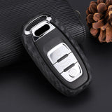 Universal Carbon Fiber Texture Silicone Key Fob Cover
