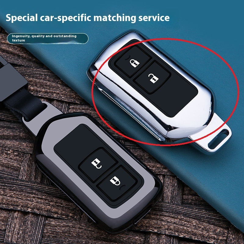 Toyota E & F Series Remote Key Fob Cover: Minimalist Zinc Alloy Shell