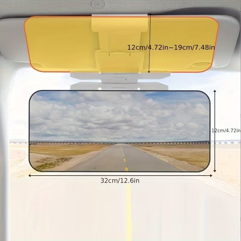 HD Anti-Glare Car Sun Visor Night Vision Extender Mirror