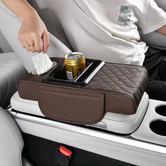 Universal Car Armrest Organizer & Comfort Booster | 4-in-1 Premium Console Pad