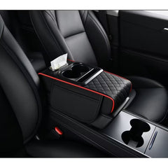 Universal Car Armrest Organizer & Comfort Booster | 4-in-1 Premium Console Pad