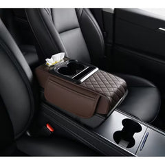 Universal Car Armrest Organizer & Comfort Booster | 4-in-1 Premium Console Pad