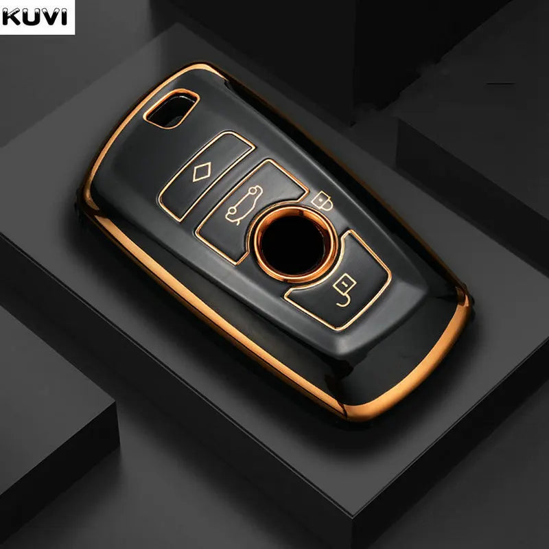 BMW Remote Key Fob Cover for Series 1-7, X1-X5, M3/M4: Flexible TPU Shell