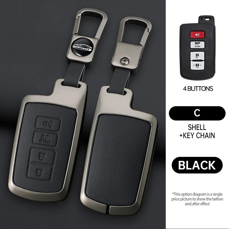 Car Remote Key Case Cover Shell for Toyota Auris Camry RAV4 Avalon Yaris Verso 2012 2013 2014 2015 2016 2017 2018 Accessories