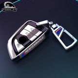 BMW Remote Key Fob Cover for Series 3/5/7, X1-X6: Metallic Hard Shell Protector