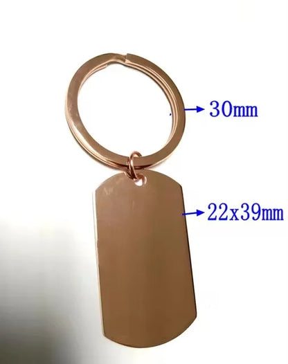 Mirror Stainless Keychain