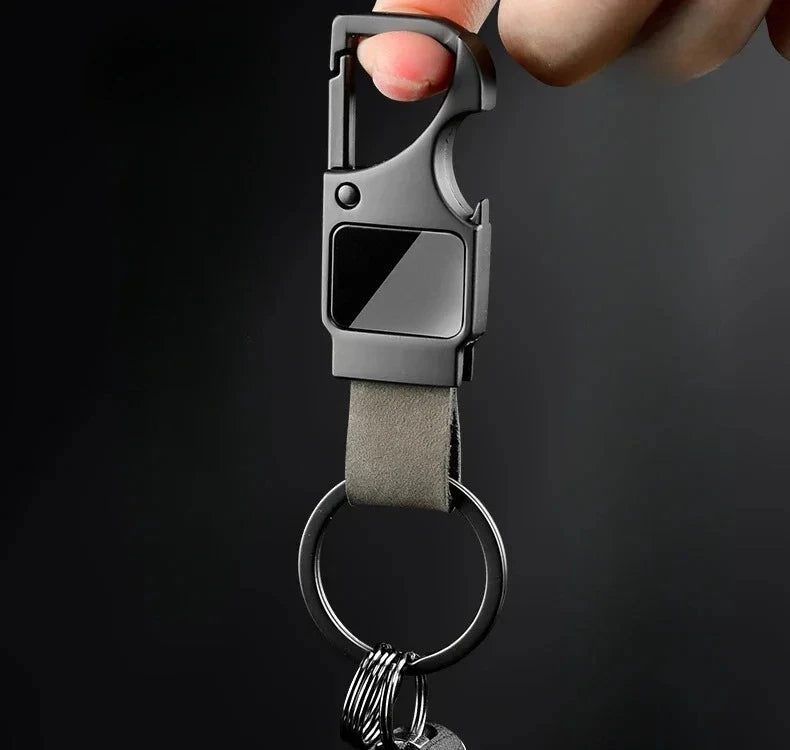 Cowhide Bottle Keychain