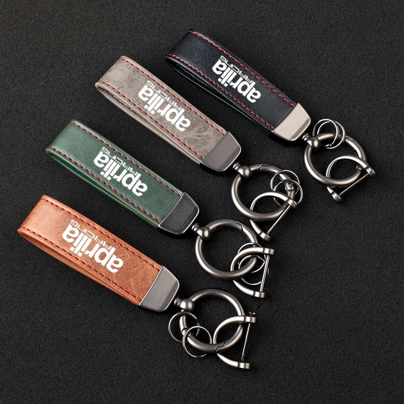 Aprilia Leather Keychain