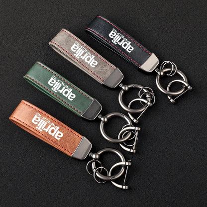 Aprilia Leather Keychain