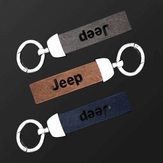 Jeep Leather Keychain