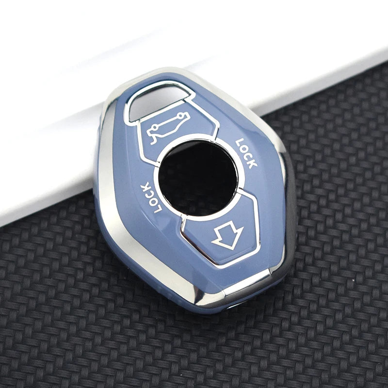 BMW Remote Key Fob Cover for Series 3/5/7, X3/X5: Slim TPU Protection Case