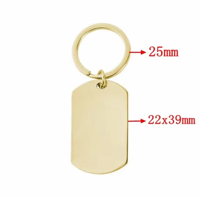 Mirror Stainless Keychain