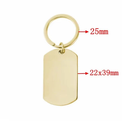 Mirror Stainless Keychain