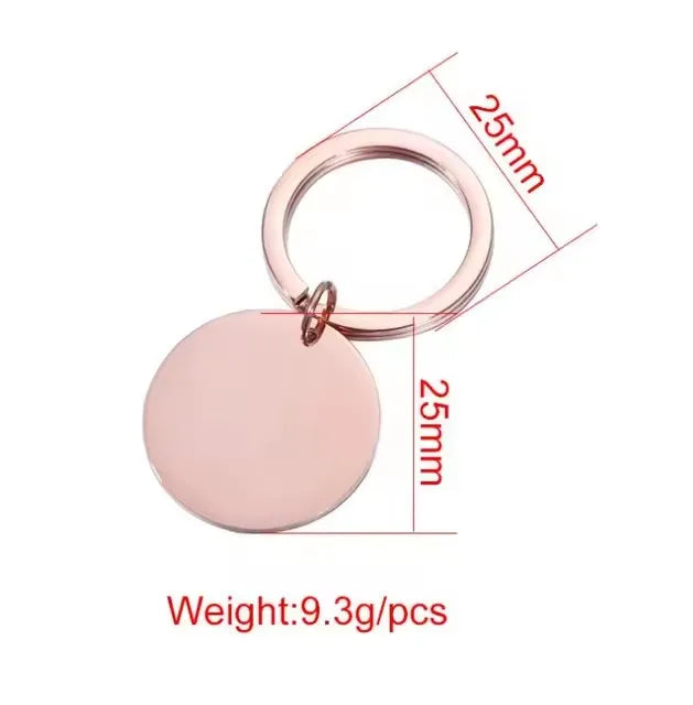 Mirror Stainless Keychain