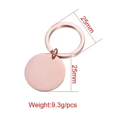 Mirror Stainless Keychain