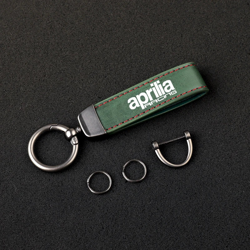 Aprilia Leather Keychain