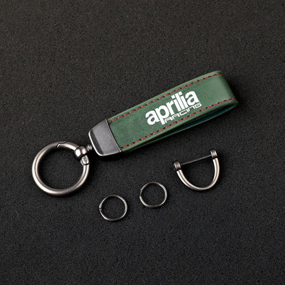 Aprilia Leather Keychain