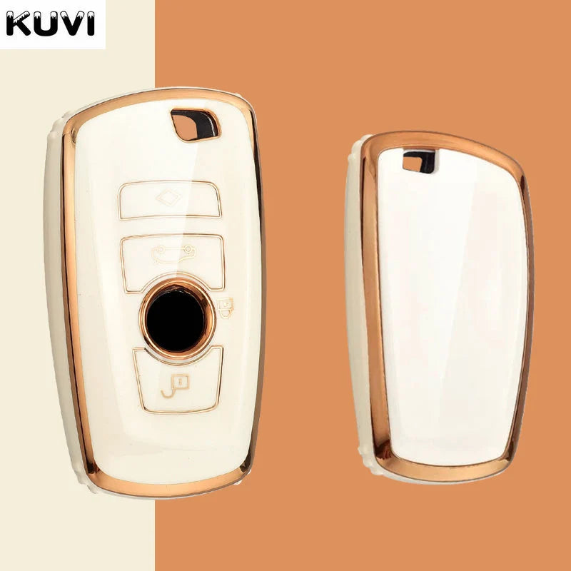 BMW Remote Key Fob Cover for Series 1-7, X1-X5, M3/M4: Flexible TPU Shell
