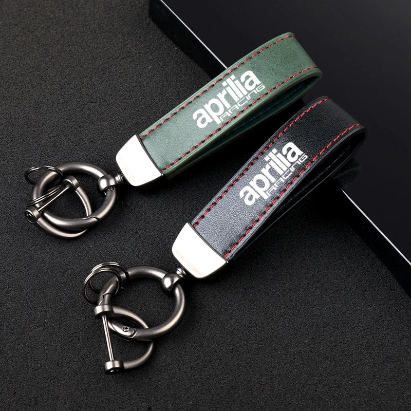 Aprilia Leather Keychain