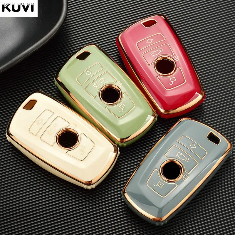 BMW Remote Key Fob Cover for Series 1-7, X1-X5, M3/M4: Flexible TPU Shell