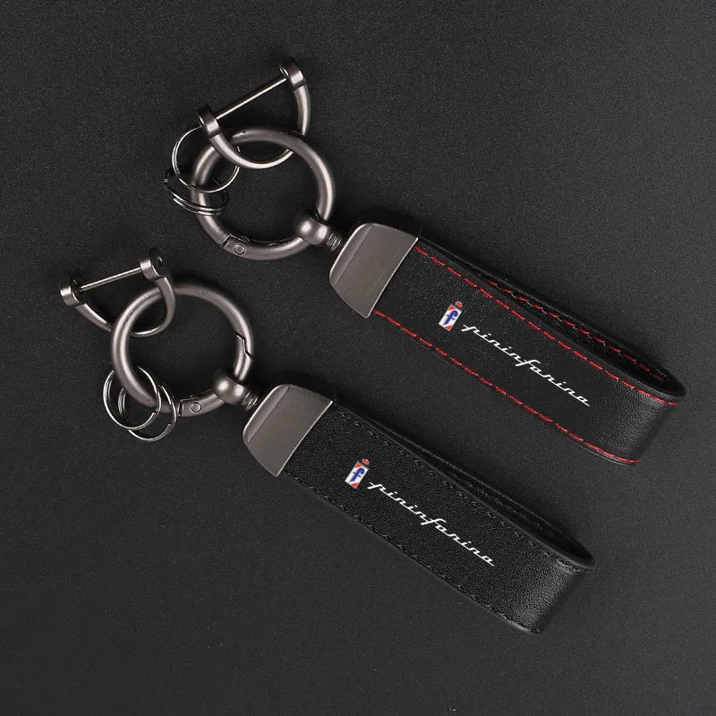 Pininfarina Leather Keychain