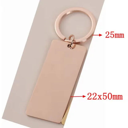 Mirror Stainless Keychain