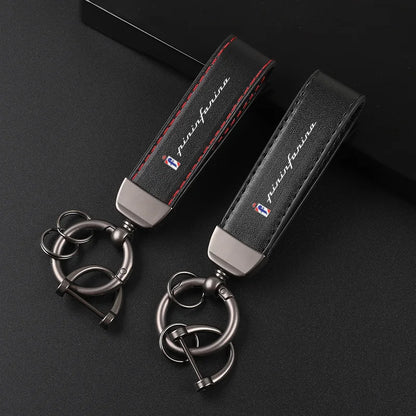 Pininfarina Leather Keychain