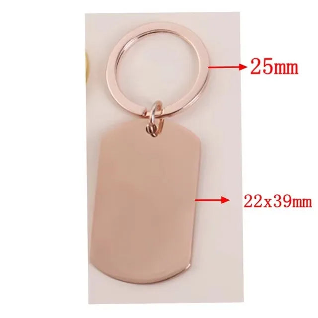 Mirror Stainless Keychain