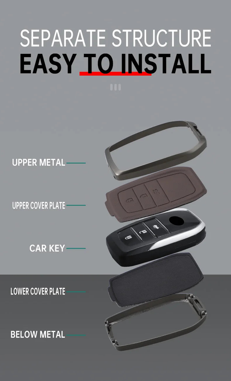 Car Remote Key Case Cover Shell for Toyota Auris Camry RAV4 Avalon Yaris Verso 2012 2013 2014 2015 2016 2017 2018 Accessories