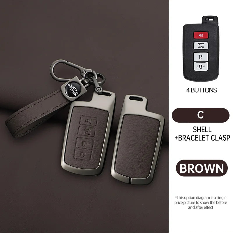 Car Remote Key Case Cover Shell for Toyota Auris Camry RAV4 Avalon Yaris Verso 2012 2013 2014 2015 2016 2017 2018 Accessories