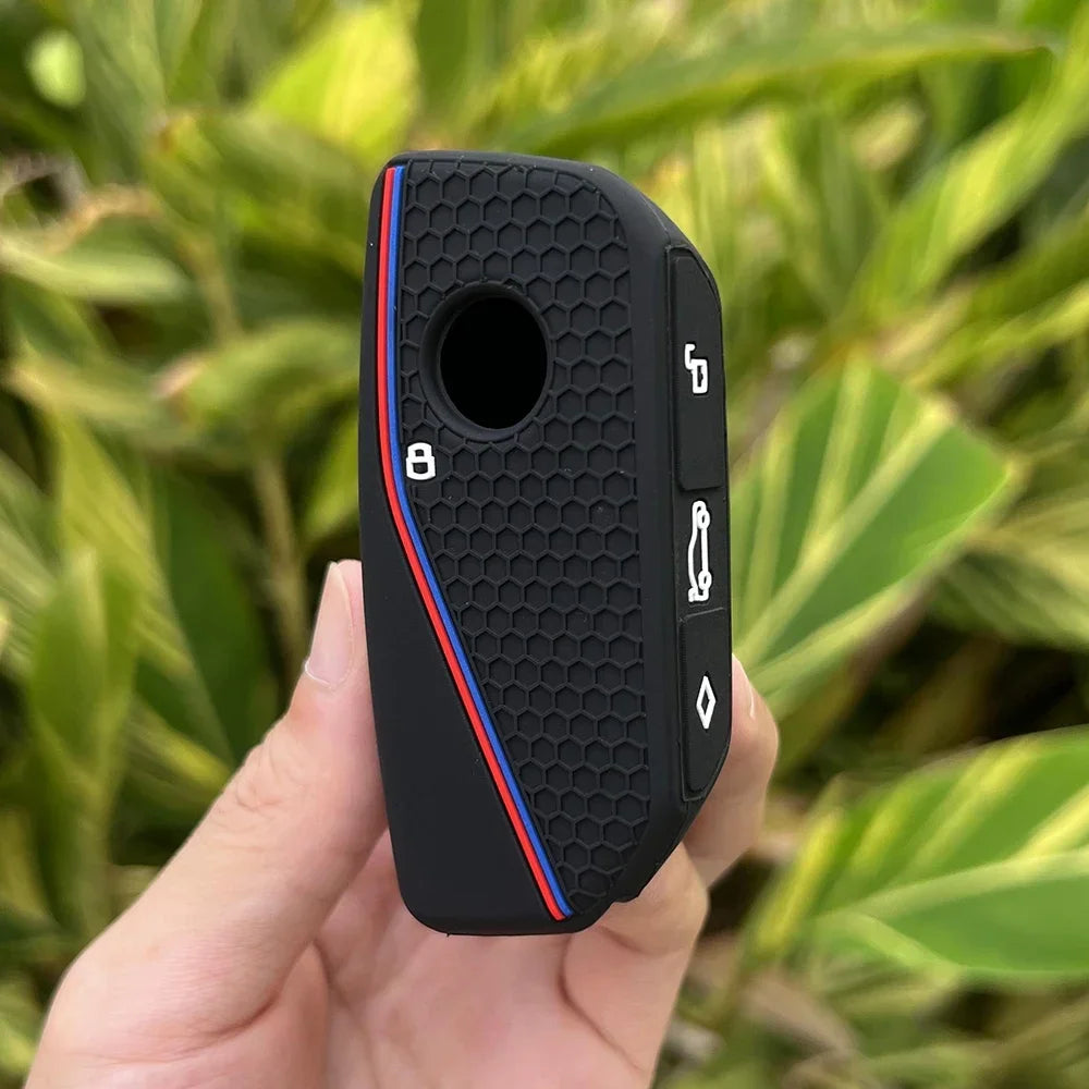 BMW Remote Key Fob Cover for Series 7, X7, X1: Soft Silicone Protector