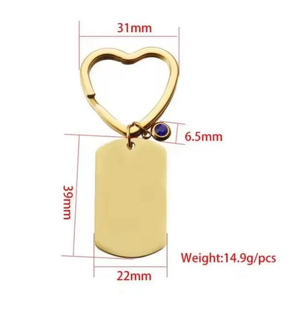 Mirror Stainless Keychain