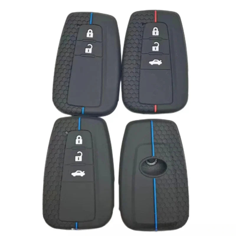 Toyota Remote Key Fob Cover for RAV4, Camry, Corolla: Soft Silicone Protector