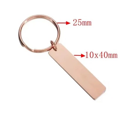 Mirror Stainless Keychain