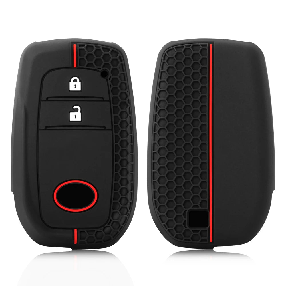 Toyota Remote Key Fob Cover for Land Cruiser, Hilux, Fortuner: Soft Silicone Shell