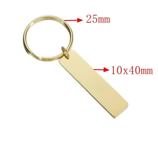 Mirror Stainless Keychain