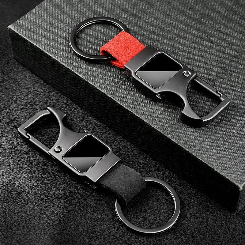 Cowhide Bottle Keychain