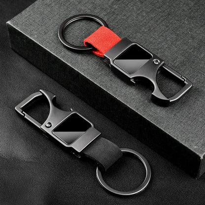 Cowhide Bottle Keychain