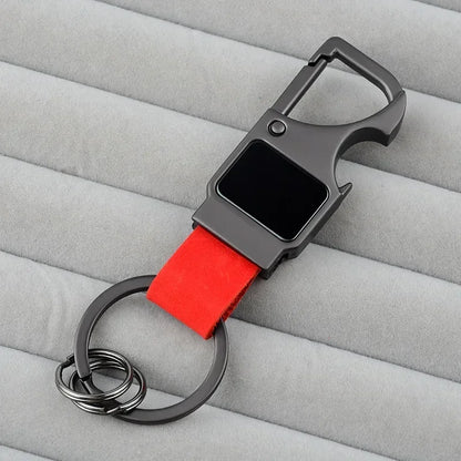 Cowhide Bottle Keychain